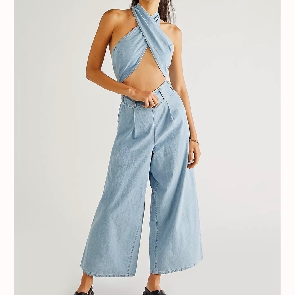 Rare Free People Sasha Convertible Wide-leg Jeans